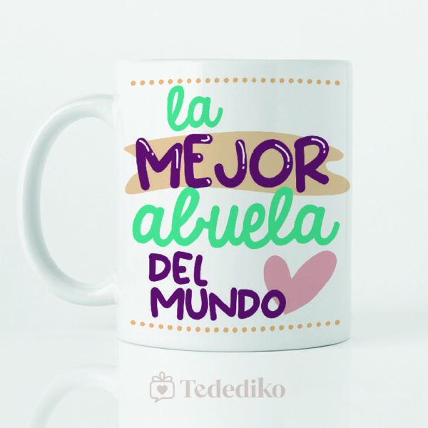 Taza ”La mejor abuela del mundo” - Cumpleaños abuela