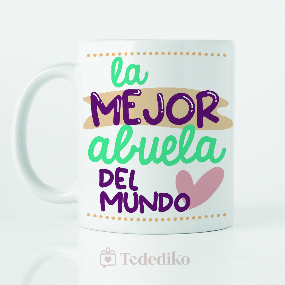 Taza ”La mejor abuela del mundo” - Cumpleaños abuela