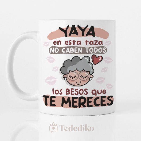 Taza divertida y especial para el cumpleaños de la mejor abuela - YAYA