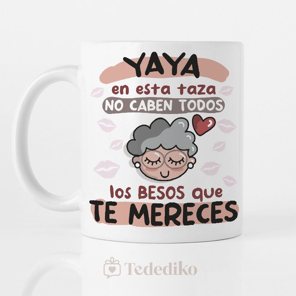 Taza divertida y especial para el cumpleaños de la mejor abuela - YAYA