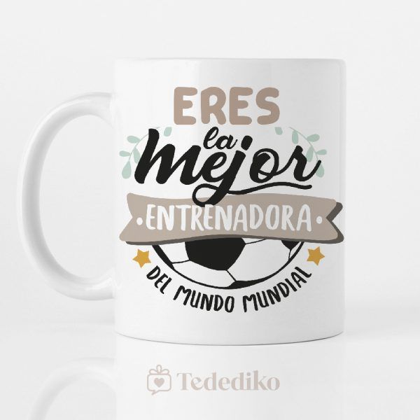 Taza para entrenadora de fútbol