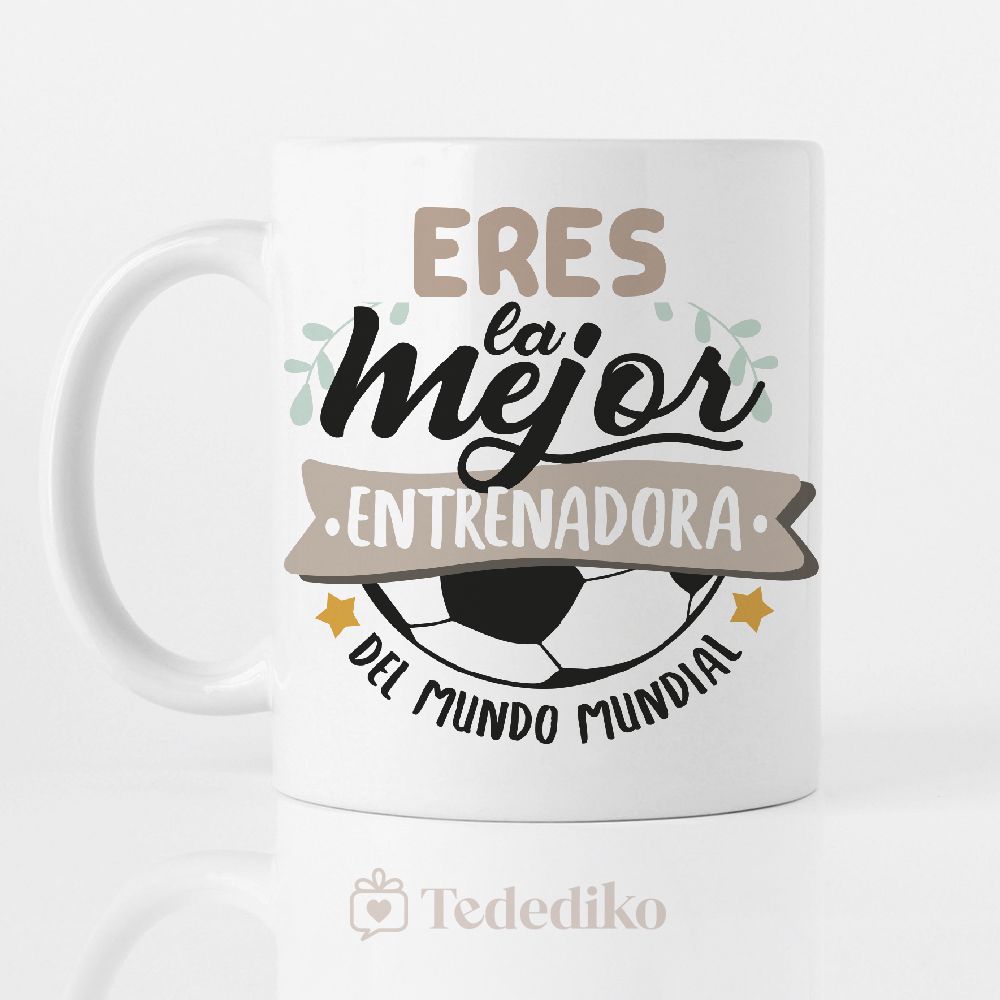 Taza para entrenadora de fútbol